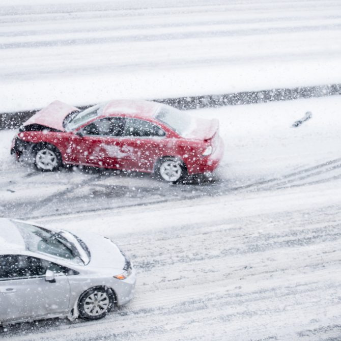 Winter driving mistakes leading to car accident in Boise, Idaho